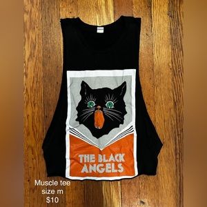 grungy alternative graphic muscle tee